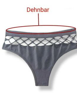 Damen Hohe Taille Unterhose Spitze Slip Reizwäsche Grau Taillenslip XS S M L XL  11,90 €* - Villingen-Schwenningen