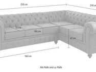 Home affaire Chesterfield-Sofa Chesterfield Ecksofa, auch in Leder L-Form, hochwertige Knopfheftung, langer Schenkel links oder rechts wählbar