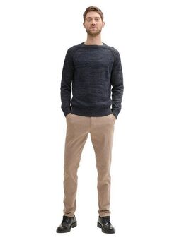 TOM TAILOR Chinohose (2-tlg., inklusive Gürtel) mit dezenter Struktur