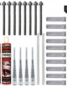 chemischer Anker Ankerset 2x Kleber 300ml mit Befestigungssatz M8 mit Bohrer - Wuppertal