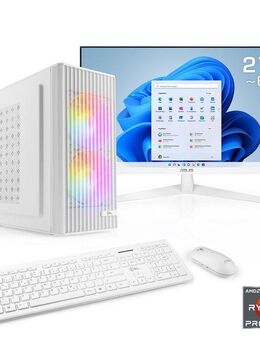 CSL Spectrum V24577 PC-Komplettsystem (27", AMD Ryzen 5 Pro 5655G, 32 GB RAM, 1000 GB SSD)