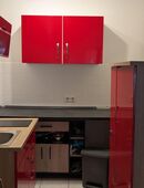 Küche incl. Elektrogeräte in rot in 85221