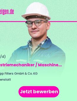 Industriemechaniker / Maschinenführer / Anlagenführer Tabak- & Genussmittelbranche (m/w/d) - Ettenstatt