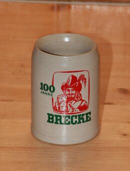 100 Jahre Brecke Bierkrug Steinzeug Steingut Keramik 0,25 L neuwertig - Borken