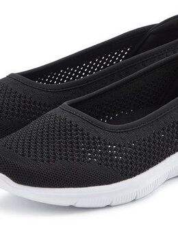 LASCANA Sneaker Ballerinas ultraleichter Slipper, Freizeitschuh zum Reinschlüpfen VEGAN