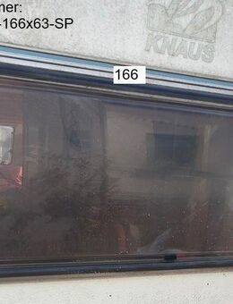 Knaus Azur Wohnwagenfenster ca 166 x 63 HECK Birkholz D2198 PMMA zB 590 ca Bj 98/99 gebr., Sonderpreis (Kratzer, Farbkleckse, stumpf) - Schotten Zentrum