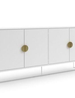 Places of Style Sideboard Abito, Kommode mit Drehtüren, 2 Einlegeböden, Breite 180 cm
