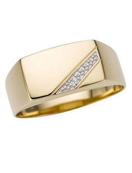 Firetti Goldring Schmuck Geschenk Gold 333 Herrenring Goldring, mit Brillant