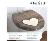 Schütte WC-Sitz Wood Heart, Duroplast, mit Absenkautomatik und Schnellverschluss