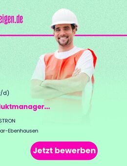 (Junior) Produktmanager (m/w/d) - Baar-Ebenhausen