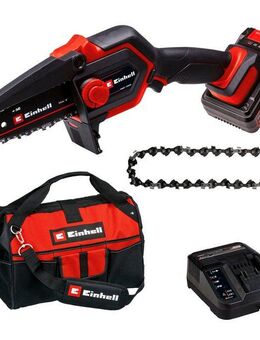 Einhell Akku-Kettensäge »GE-PS 18/15 Li Bag Kit«, 15,8 cm Schwertlänge, Inkl. 2,5 Ah Akku und Ladegerät