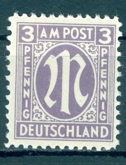 Amerikanische und britische Zone postfrisch Nr. 17 ohne Falz oder Falzrückstände - Porta Westfalica Zentrum