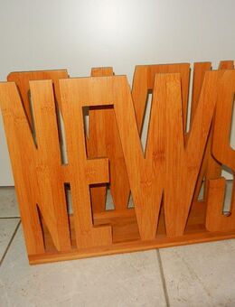 Zeitungsständer Holz "NEWS" ca. 33,5 hoch / 42 x 11cm - Chemnitz