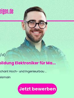 Ausbildung Elektroniker für Maschinen- und Antriebstechnik (m/w/d) - Weismain
