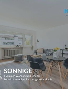 SONNIGE - 1-Zimmer-Wohnung mit schöner Fernsicht in ruhiger Parkanlage in Leutkirch - Leutkirch (Allgäu)