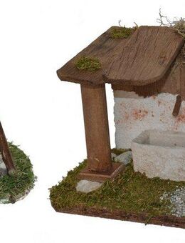 Alfred Kolbe Krippen-Zubehör Weihnachtsdeko (Set, 2tlg), Lagerfeuer mit Beleuchtung