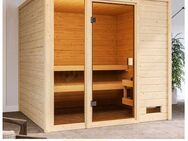 welltime Sauna Jackie, BxTxH: 196 x 196 x 187 cm, 38 mm, 9-kW-Ofen mit int. Steuerung