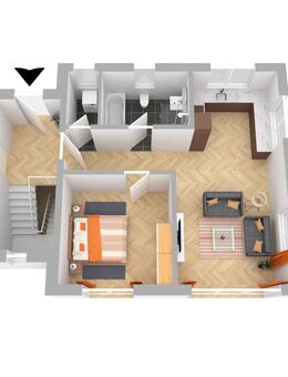 NEUBAU/LETZTE WOHNUNG: Komfortable 2,5-Zimmer-Wohnung mit Balkon zum Entspannen (W4) - Breitengüßbach