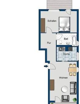 2 Raum Wohnung mit Dachterrasse und Wintergarten - Dresden
