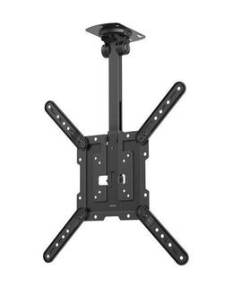 Hama TV-Deckenhalterung TV Deckenhalterung Fernseher, schwenkbar, höhenverstellbar, schwarz, (bis 65 Zoll, Traglast 40kg, 32 Zoll - 65 Zoll, VESA 75x75 - 400x400, drehbar)
