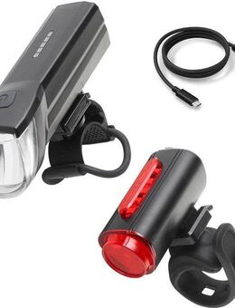 FISCHER Fahrrad Fahrradbeleuchtung FISCHER LED Beleuchtungsset mit 360Â° Bodenleuchte, mit zusätzlicher Bodenleuchte