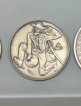 3 Silbermedaillen Theodor Heuss, John F. Kennedy, Freiherr von Münchhausen - Mannheim