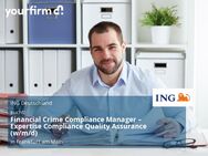 Financial Crime Compliance Manager – Expertise Compliance Quality Assurance (w/m/d) - Frankfurt (Main)