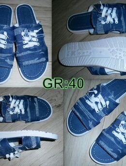 Schaut mal rein ⭐️Sommer Damen-Denim-Sandalen Gr:40*NEU* - Neunkirchen (Nordrhein-Westfalen)