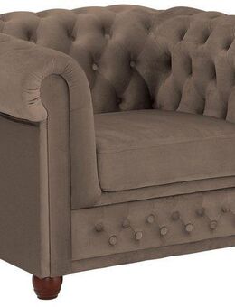 Home affaire Chesterfield-Sessel New Castle Sessel, hochwertige Knopfheftung, B/T/H: 104/86/72 cm