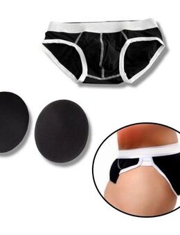 Herren Unterhose Gepolstert Pushup mit 2 Pads Hinten Männer Polster Slip Schwarz 13,90 €* - Villingen-Schwenningen