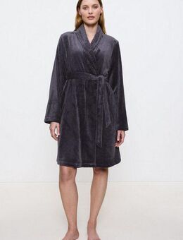 Triumph Morgenmantel Robes Fleece Robe 01, Midilänge, Gürtel, warmer Morgenmantel