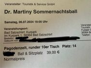 2 Tickets im Pagodenzelt für Dr. Martiny Sommernachtsball am 06.07.2024 in Bad Salzschlirf Pagodenzelt Tisch 2 - Wadersloh