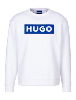 HUGO Blue Sweatshirt Classic Crew mit Frontprint