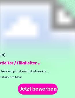 Marktleiter / Filialleiter (m/w/d) - Karlstein (Main)