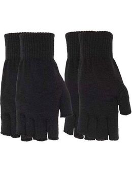 URBAN CLASSICS Baumwollhandschuhe Urban Classics Unisex Half Finger Gloves 2-Pack