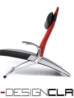 Neuwertig, IP Design Interprofil X-Chair preisgekrönter Relax Sessel Chair Leder Chrom Alu Np. 2860€ - Hamminkeln Zentrum