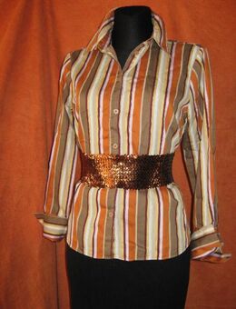 NEU* Klassisch, sexy * Streifen * Hemd- Bluse ''H&M'' Gr. 40- 42/ M, Gewürzfarben * - Riedlingen Zentrum