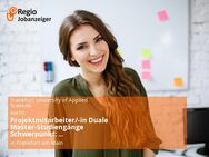 Projektmitarbeiter/-in Duale Master-Studiengänge Schwerpunkt: Öffentlichkeitsarbeit und Marketing (m/w/d) - Frankfurt (Main)