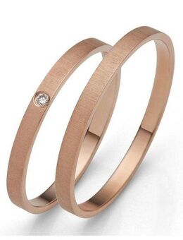 Firetti Trauring Schmuck Geschenk Gold 375 Hochzeit Ehering "LIEBE", Made in Germany, wahlweise mit oder ohne Brillant