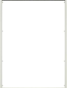 Insektenschutzrollo für Dachfenster, hecht international, transparent, verschraubt, weiß/schwarz, BxH: 110x160 cm