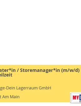 Kundenberater*in / Storemanager*in (m/w/d) Vollzeit / Teilzeit - Frankfurt (Main)
