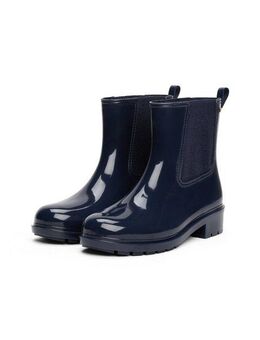 Tommy Hilfiger FLAG HARDWARE RAINBOOT Chelseaboots, Blockabsatz, Schlupfboots, Gummistiefel mit Logo-Emblem