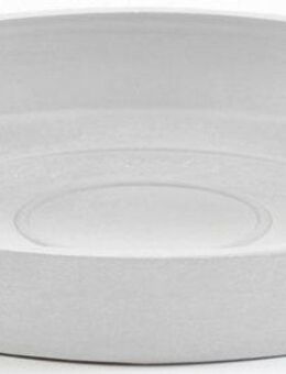 ECOPOTS Topfuntersetzer Rund 20 Weiß, Zubehör für Ecopots Pflanzgefäße, für innen und außen: frostsicher, bruchsicher und lichtbeständig