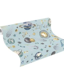 Rasch Kindertapete, glatt, uni, (1 St)