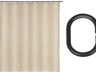 SCHÖNER WOHNEN-Kollektion Duschvorhang »Mayour« Breite 180 cm (Set, 17-tlg), aus recyceltem Polyester, wasserabweisend, mit 16 Duschvorhangringen