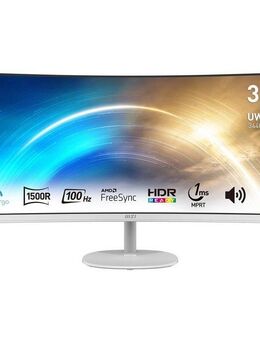 MSI PRO MP341CQW Curved-Gaming-LED-Monitor (86,4 cm/34 ", 3440 x 1440 px, UWQHD, 1 ms Reaktionszeit, 100 Hz, VA LED, 3 Jahre Herstellergarantie)