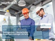 Bauingenieur / Bautechniker / Bauprojektmanager (m/w/d) - Mannheim