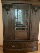 Antik - Bücherschrank Massivholz in 56218