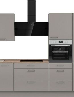 nobilia® Küchenzeile "Laser II", Ausrichtung wählbar, Breite 300 cm, vormontiert, wahlw. mit unterschiedlichen E-Geräten-Sets