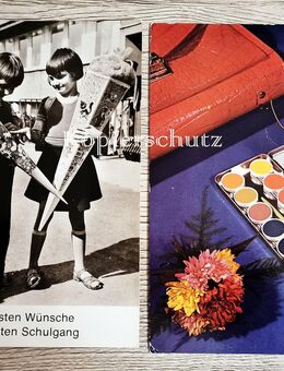 2 Schulanfangs-, Schuleingangs-, Schuleinführungs-Karten, DDR - Bautzen